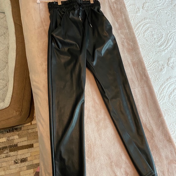 Pretty Little Thing Leather Joggers - Picture 7 of 7